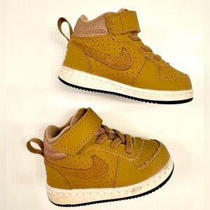 Toddler Nike Court Borough Low sneakers color Wheat Brown size US 4C